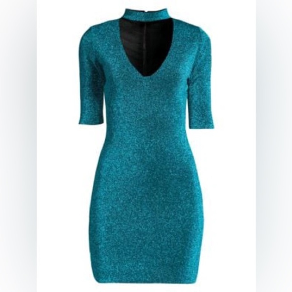 NWT Alice + Olivia Inka Dress size 4 Neiman Marcus turquoise